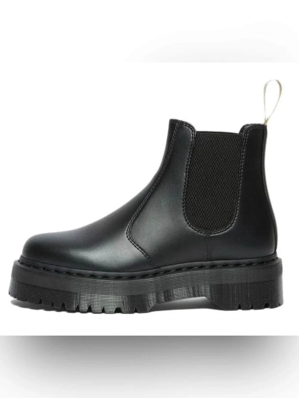 Dr. Marten Unisex Vegan 2976 Platform Chelsea Boots in black, US Size 12 Men/13